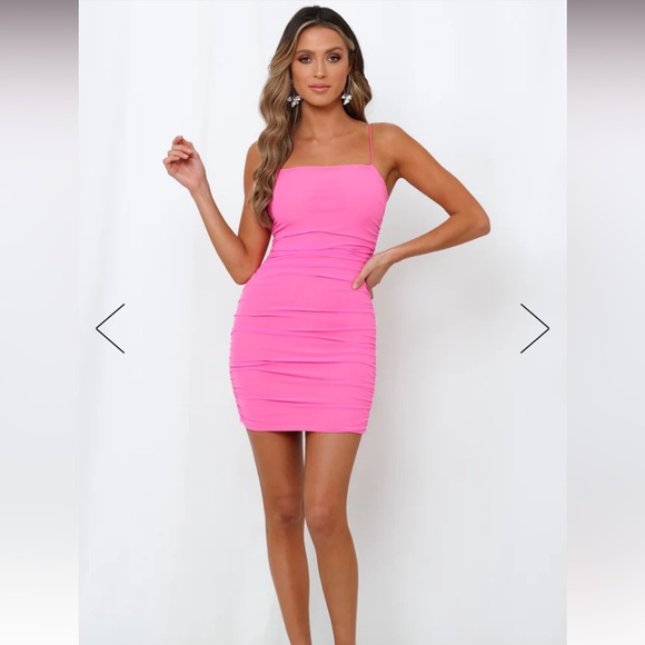 hello molly favorite things dress hot pink - Picture 1 of 6